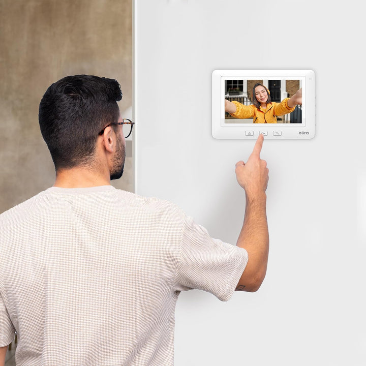 Eura VDP-45A3-TY Alpha+ TUYA Video-Türsprechanlage Gegensprechanlage WiFi, 4 Draht, 7-Zoll-Farbmonit
