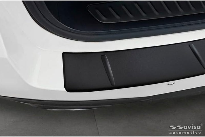 Avisa Matt-Schwarz Edelstahl Heckstossstangenschutz kompatibel mit BMW 5er Touring (G31) Facelift 20