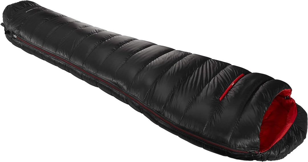 Yeti Vib 250 +5 Grad - Daunenschlafsack Schwarz/Rot XL/LI, Schwarz/Rot XL/LI