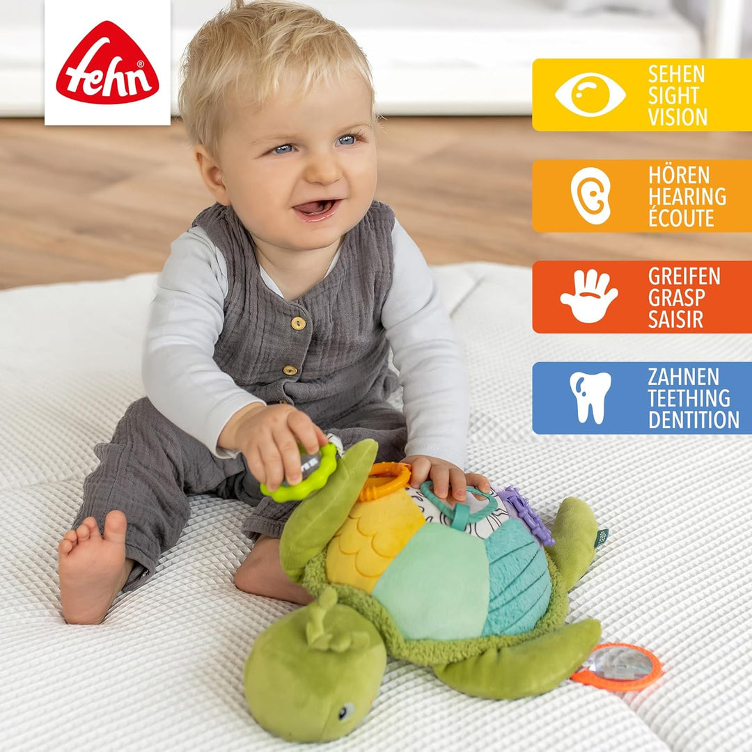 Fehn Activity-Meeresschildkröte XL – Motorikspielzeug zum Sinne &amp; Motorik fördern – zum Beissen, Gre