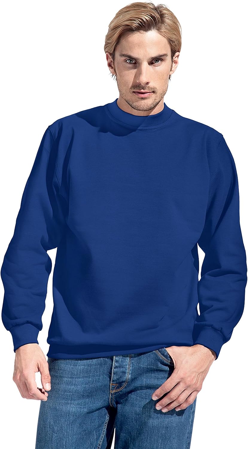 Premium Sweatshirt Plus Size Herren, Königsblau, XXXL