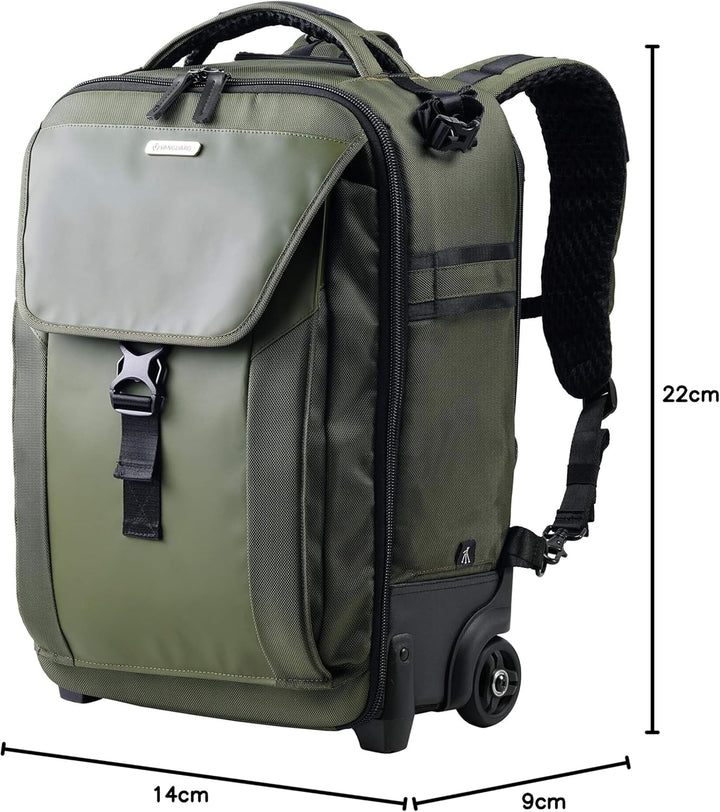 VANGUARD Kameratasche Trolley Rucksack VEO Select 55T grün VEO SELECT 59T GR, VEO SELECT 59T GR