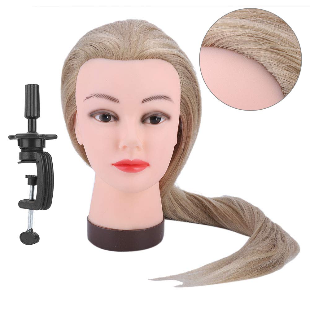 Perückenkopf mit Realistischer Haarstyling-Übungspuppe für das Friseurtraining, Geeignet für Anfänge