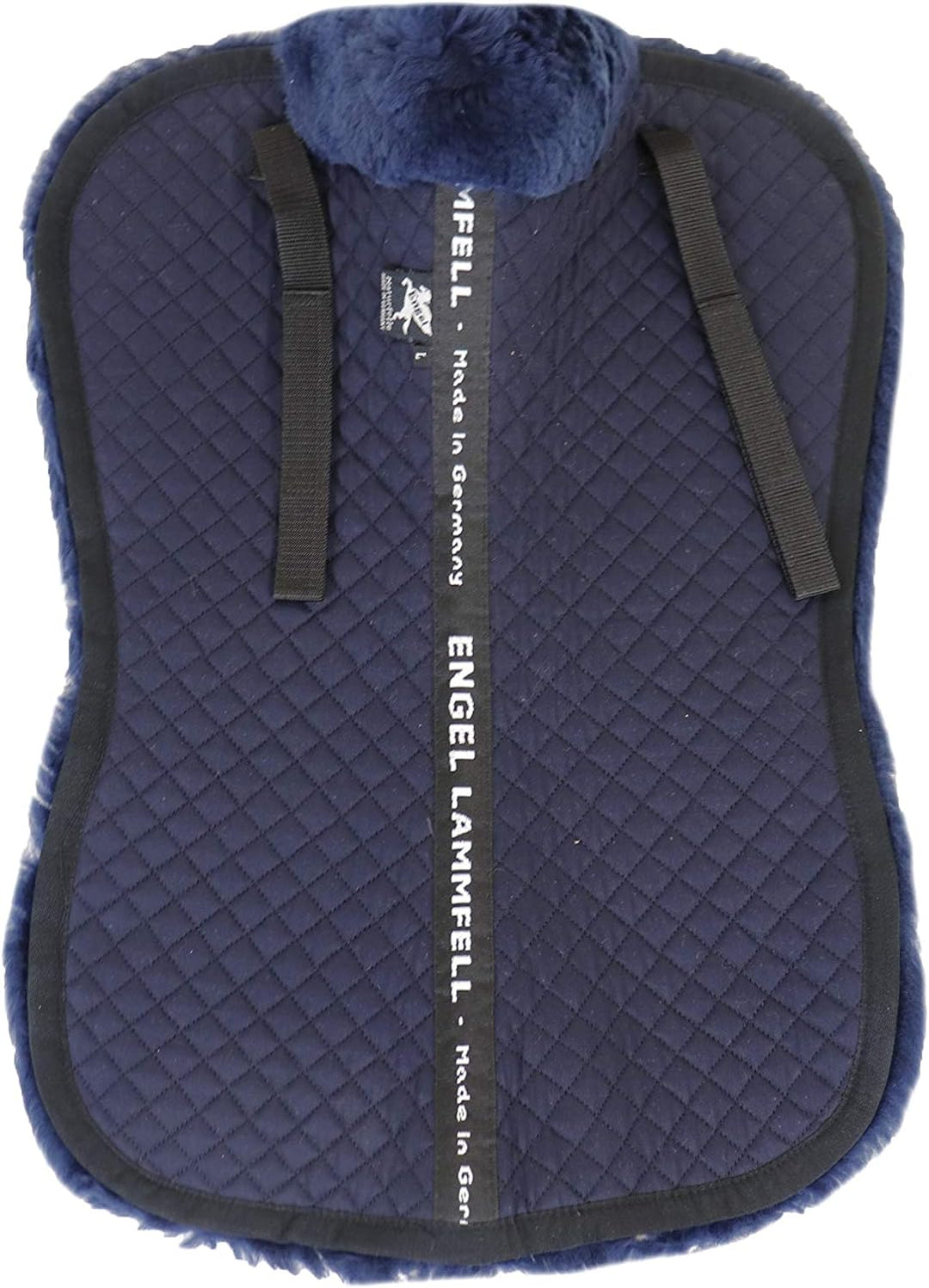 Engel Reitsport Lammfell Sattelkissen SAKIS1 mit Fellrand vorne marine-marine M, marine-marine M
