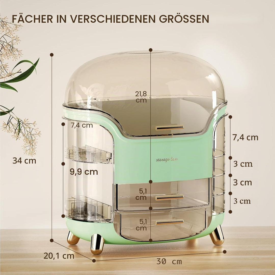 Make Up Organizer, Hautpflege-Organizer Wasserdichter Staubdichter Badezimmer Organizer und Aufbewah