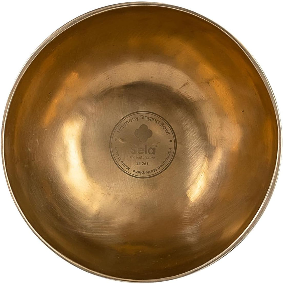 Sela SE 261 Harmony Singing Bowl Klangschale 15 cm inkl. Schlägel, Baumwolltasche, Filzring + keepdr