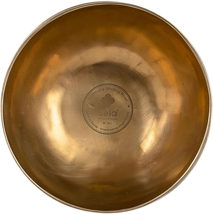 Sela SE 261 Harmony Singing Bowl Klangschale 15 cm inkl. Schlägel, Baumwolltasche, Filzring + keepdr
