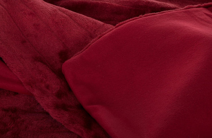 Felldecke Kuscheldecke Nerzfelloptik - 150 x 200 cm | 1150g - Rot Rot 150 x 200, Rot 150 x 200