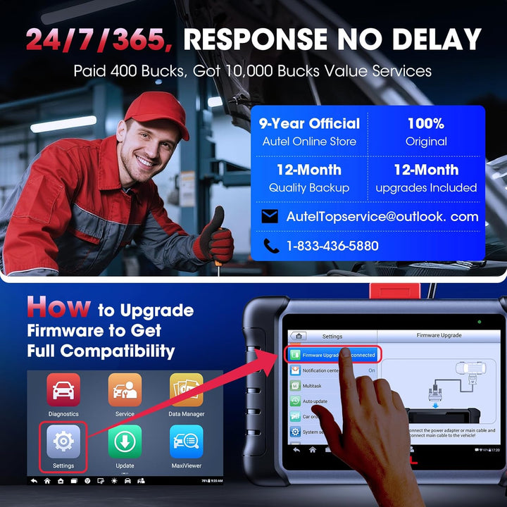 Autel MaxiCOM MK808S OBD2 Diagnosegerät Auto, 2026 Bidirektional als MX808S, MK808BT Pro, Funktion a