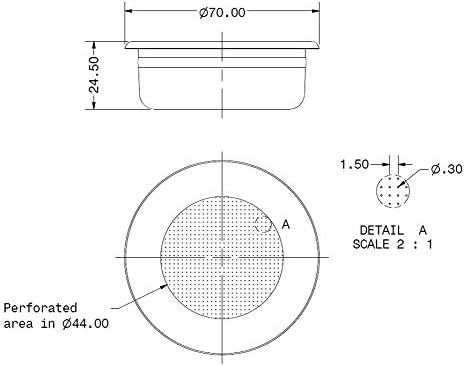 IMS Competition Series Einsatz für 58 mm Siebträger, doppelter Espresso, 12 - 18 Gramm. B70 2TC H24.