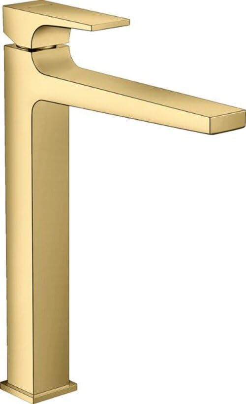 hansgrohe Wasserhahn Metropol, wassersparende Armatur mit Komfort-Höhe 260mm mit Push-Open Ablaufgar