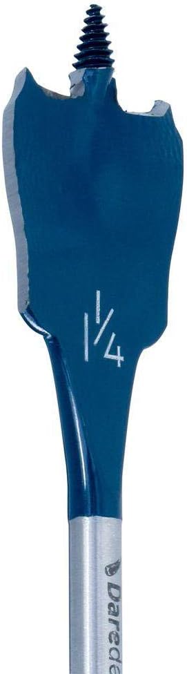 BOSCH Daredevil DSB5010 Standard Spaten-Bit-Set mit Vollkegelgewinde und Spurritze, Blau, 10-teilig