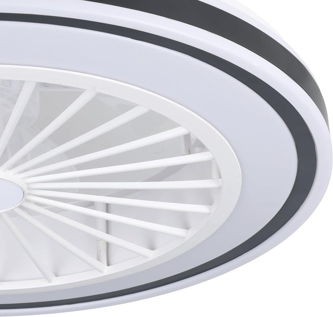 EGLO Deckenventilator mit LED Beleuchtung Almeria, Ventilator Decke dimmbar mit Fernbedienung, Timer