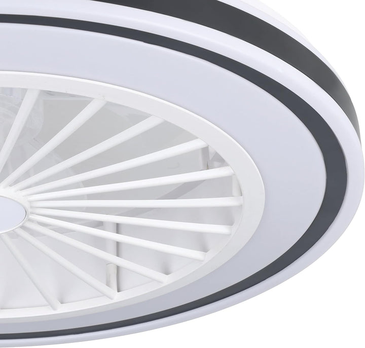 EGLO Deckenventilator mit LED Beleuchtung Almeria, Ventilator Decke dimmbar mit Fernbedienung, Timer