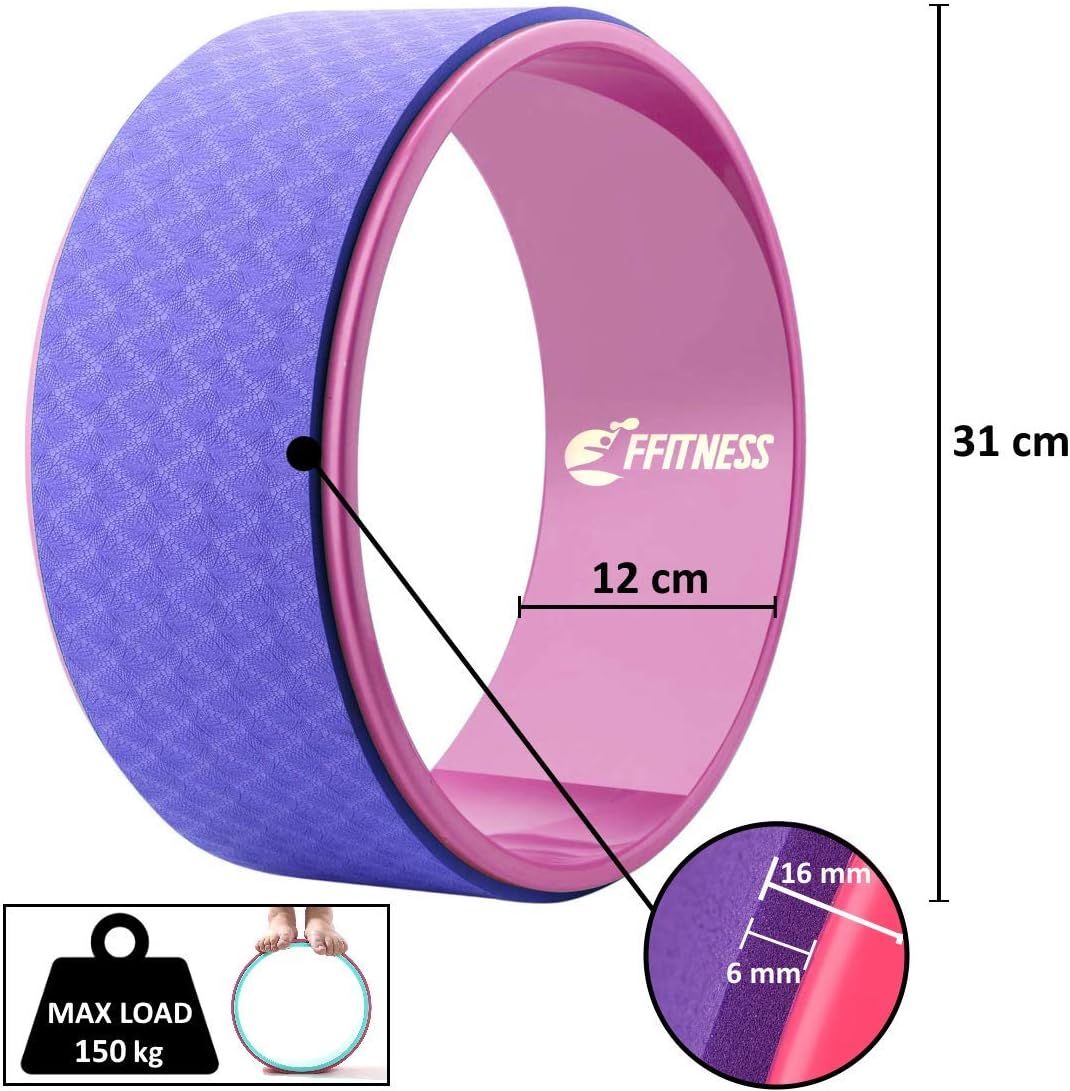 FSYC068V Body Dharma Yoga Wheel | Kreis Roller Ring für Training Pilates Fitness Workout Gym Gymnast