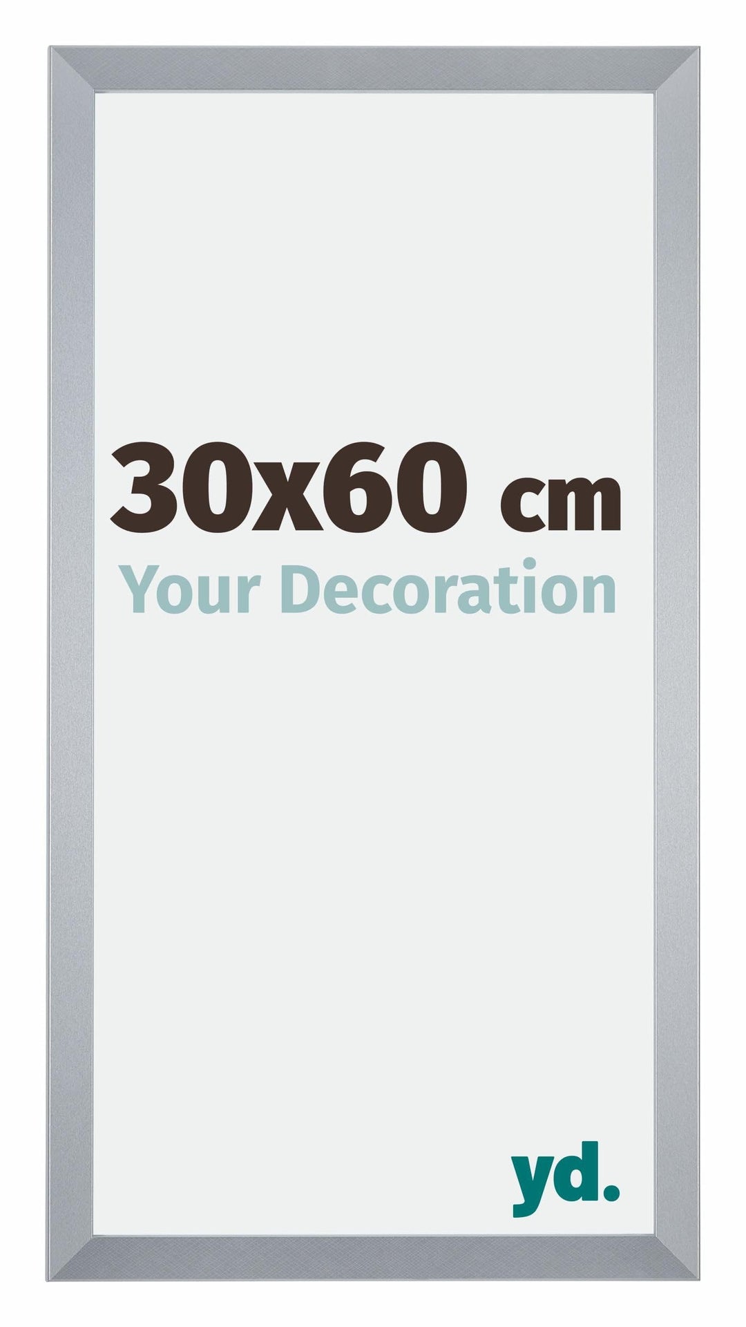 yd. Your Decoration - Bilderrahmen 30,00x60,00 cm - Bilderrahmen aus MDF mit Acrylglas - Antireflex