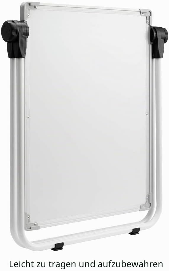 DOEWORKS Kinder Whiteboard Staffelei Doppelseitiges Staffelei Kinder Whiteboard & Kreidetafel mit Au