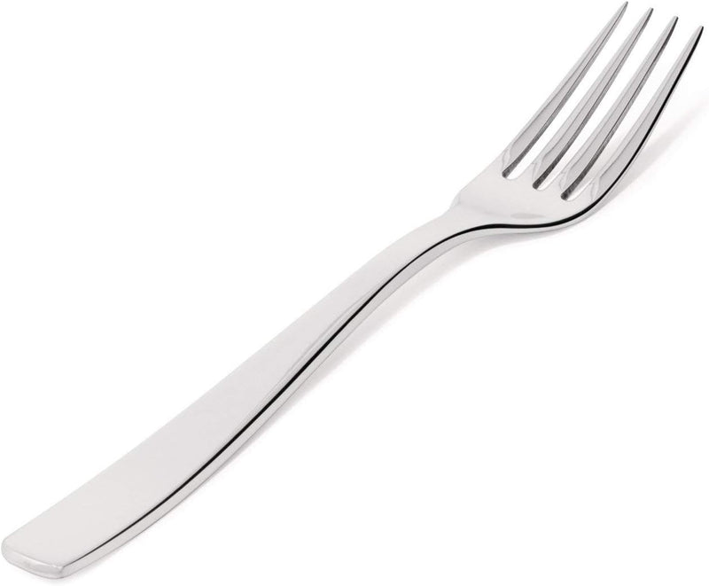 Alessi "Knifeforkspoon", 6 Stück Dessertgabel Silber, Silber