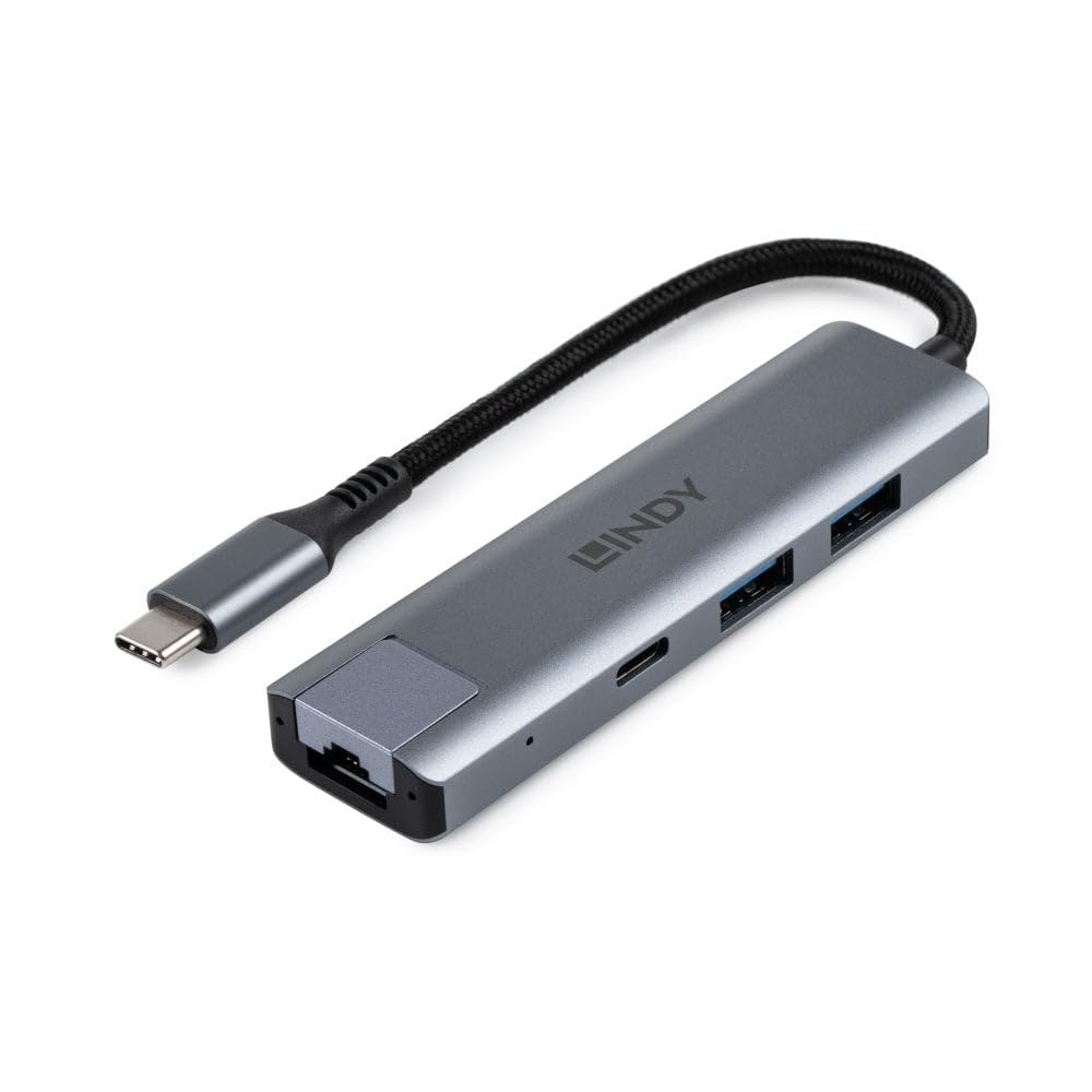 Lindy 43422 USB 3.2 Gen 2 Typ C Hub & Gigabit Ethernet Konverter