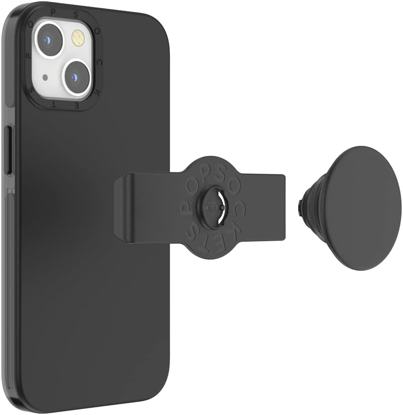 PopSockets: PopCase Hülle für iPhone 13 Pro mit Abnehmbarem PopGrip Slide Sockel und Griff mit Austa