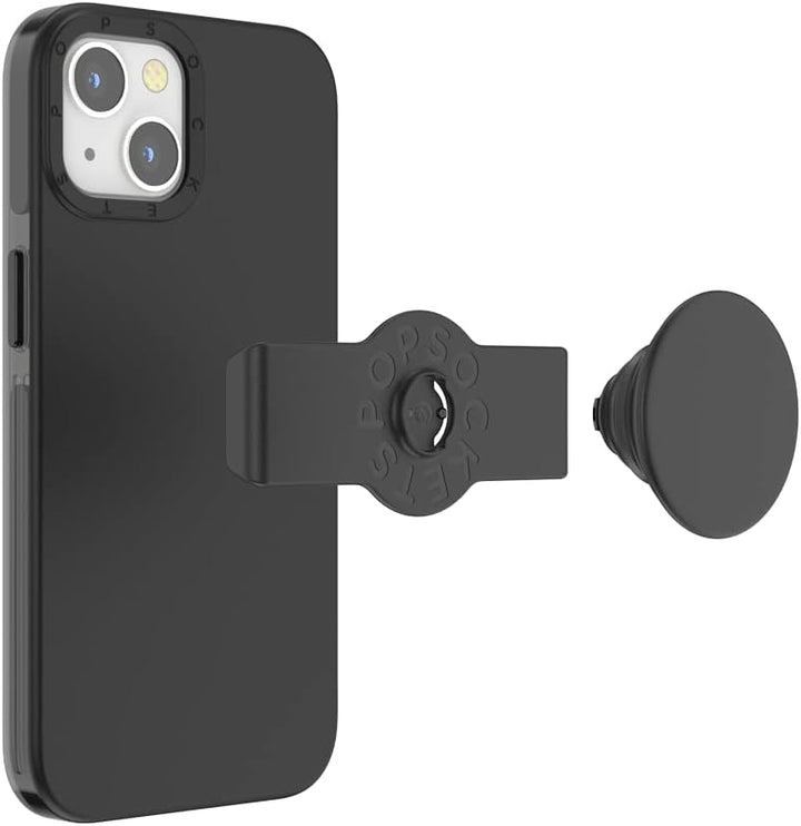 PopSockets: PopCase Hülle für iPhone 13 Pro mit Abnehmbarem PopGrip Slide Sockel und Griff mit Austa