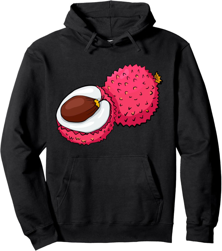 Litschi Lychee Obst Veggie Vegetarier Veganer Pullover Hoodie