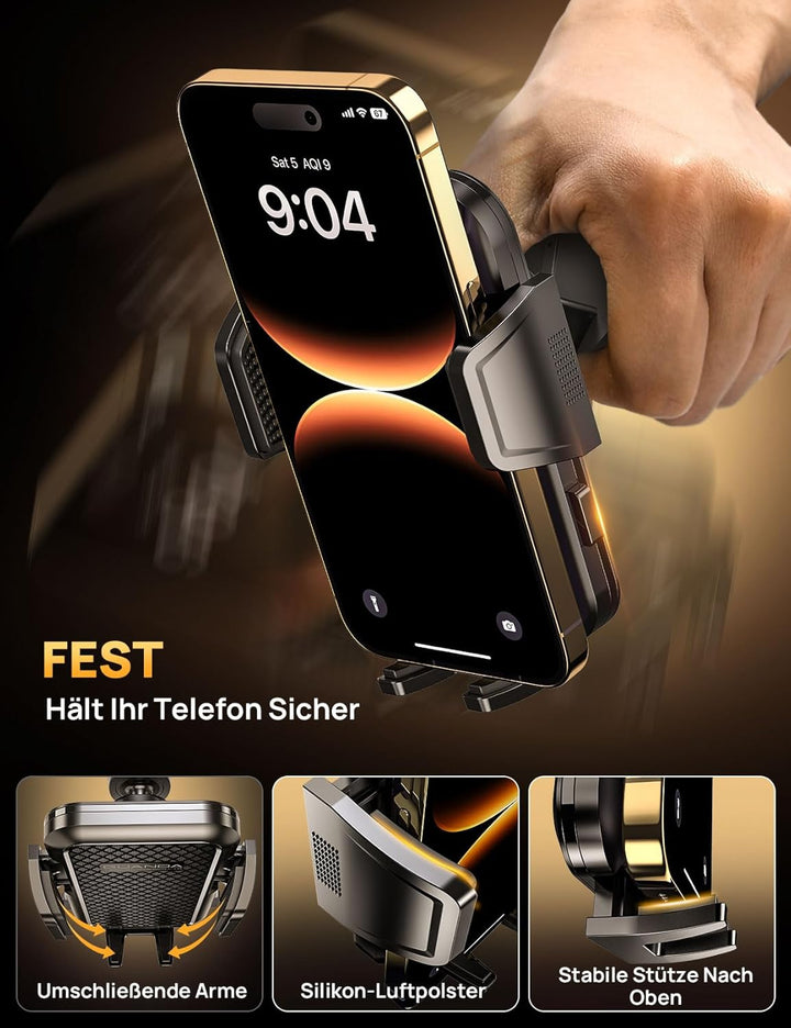 2026 Neueste Handyhalterung Auto CD Schlitz, Verstellbare Militärschutz 360° Drehbar Navi Telefonhal