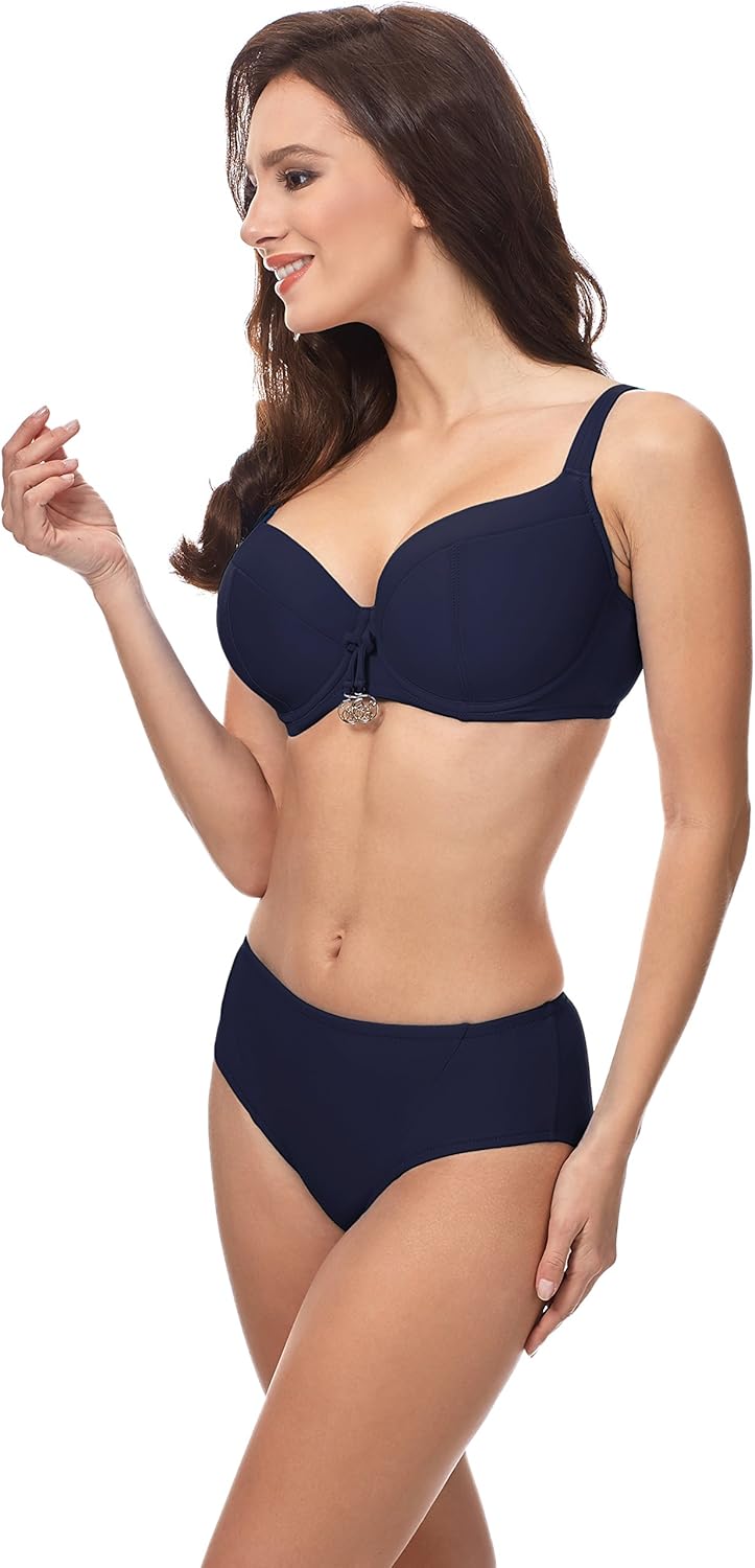 Merry Style Damen Bikini Oberteil CD 100D Dunkelblau (6007), 100D Dunkelblau (6007)