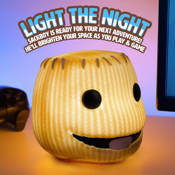 Sackboy Paladone Big Planet Leuchte mit Sound, PP8457LBP, Braun