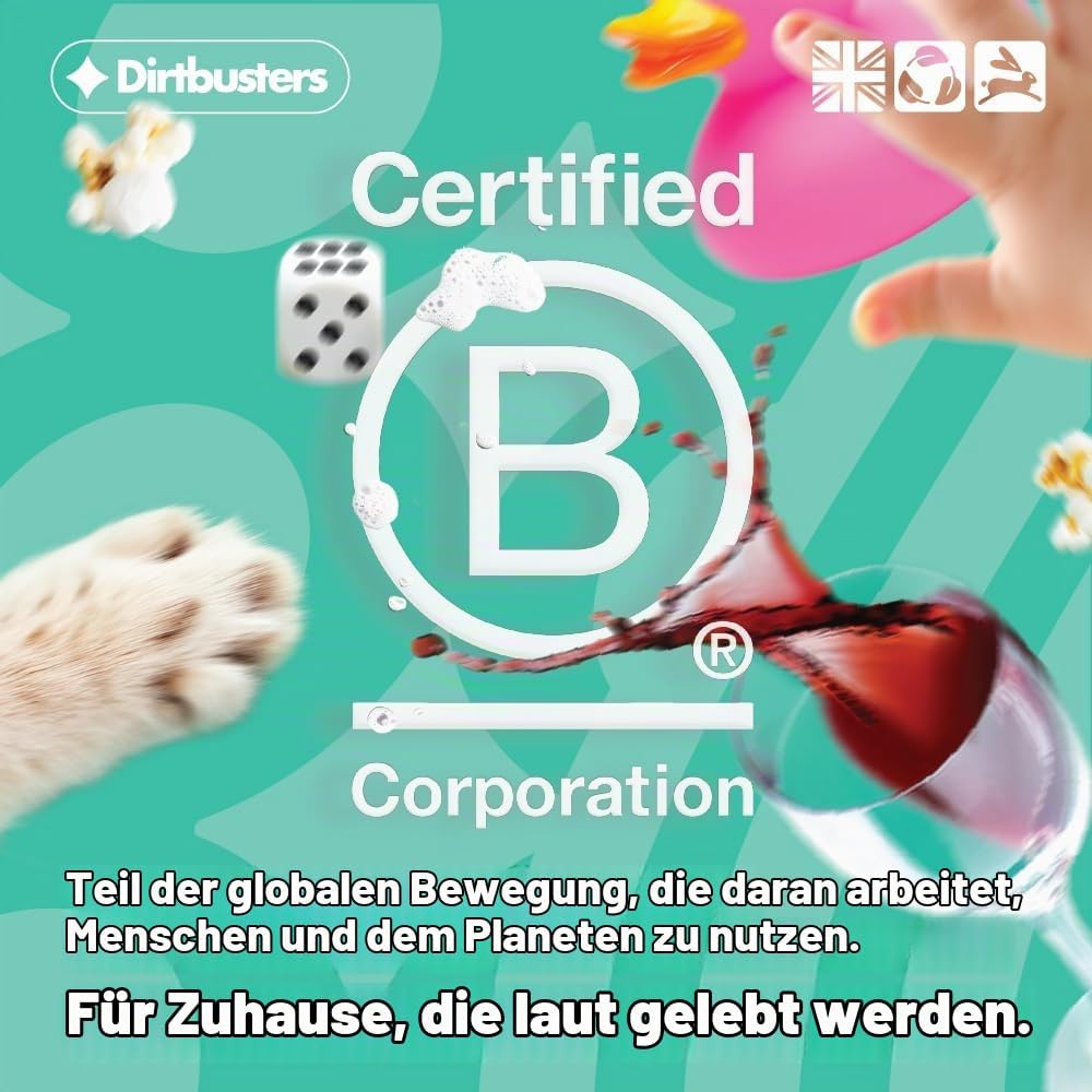 Dirtbusters Reinigungslösung mit Geruchsentferner für Dampfreiniger, für alle Oberlächen und Teppich