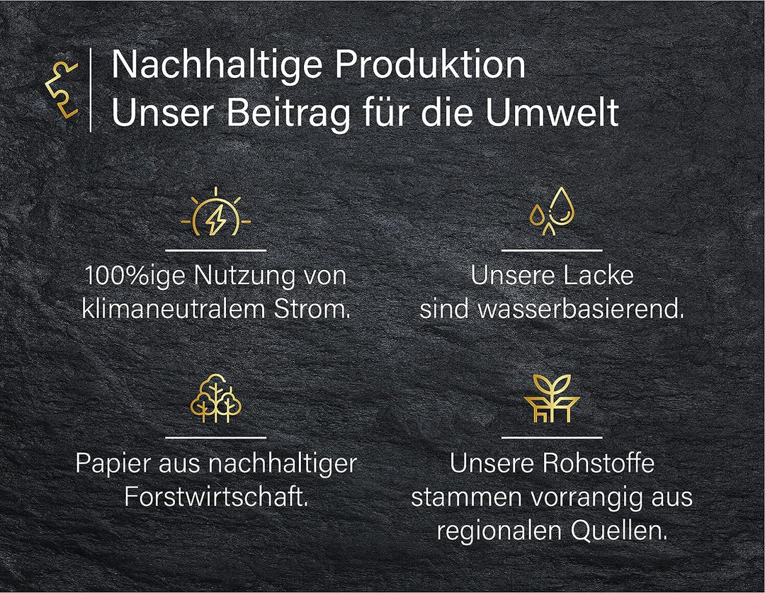 Ulmer Puzzleschmiede - Puzzle Spieglein, Spieglein“ - Visionäres 1000 Teile Puzzle mit kreativem Tie