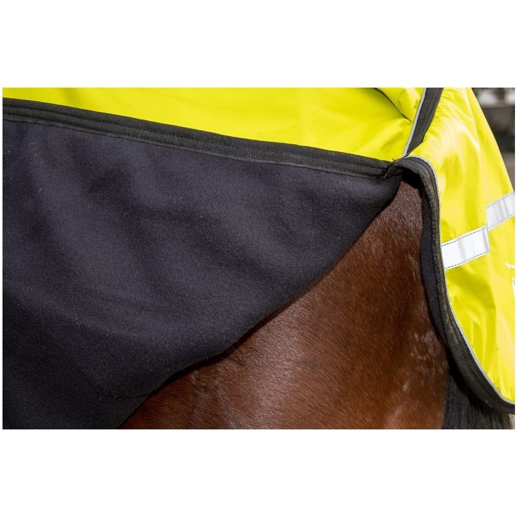 HKM Nierendecke mit Fleecefutter 420D Reflective neon gelb neon gelb 165cm, neon gelb 165cm