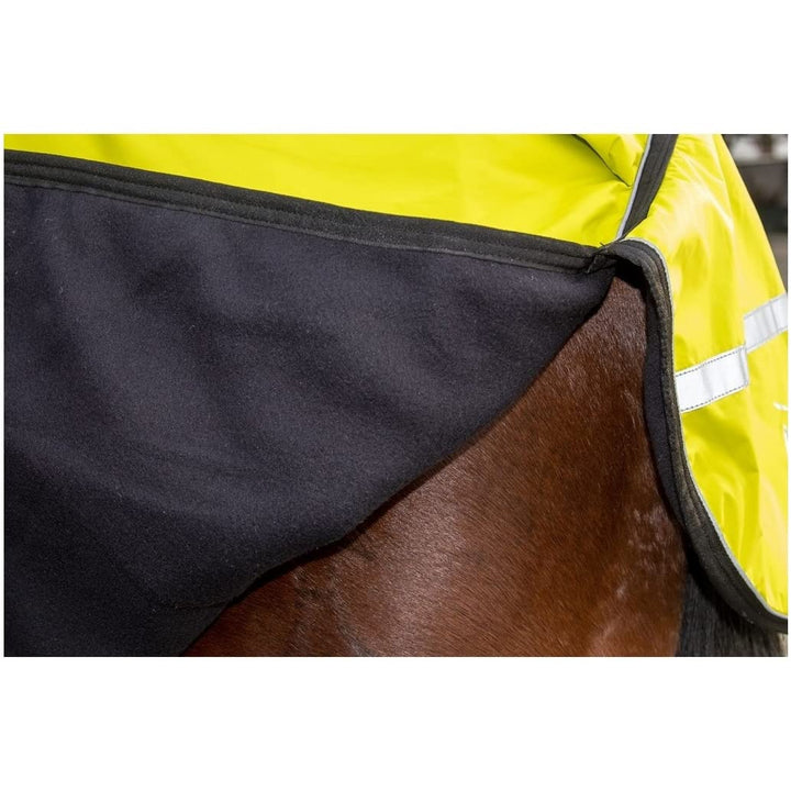 HKM Nierendecke mit Fleecefutter 420D Reflective neon gelb neon gelb 165cm, neon gelb 165cm