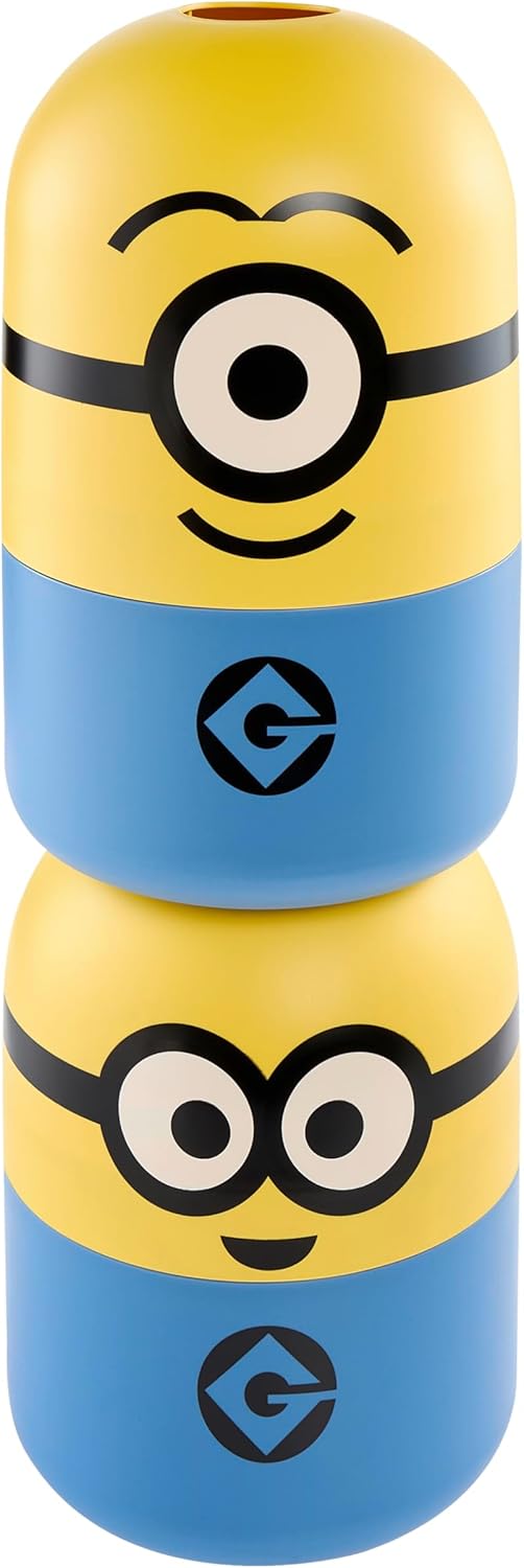 keeeper minions Aufbewahrungsbehälter Bob, 20 x 20 x 25 cm, 6 l, Stapelbar und leicht zu öffnen, Auf