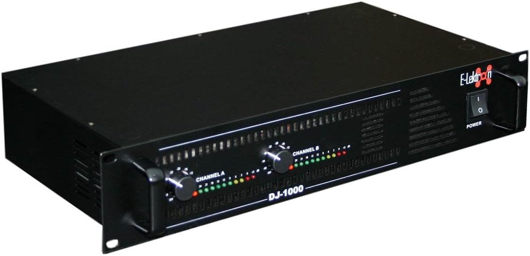 E-Lektron DJ-1000 Stereo PA-Verstärker Endstufe 2X 500W Spitze