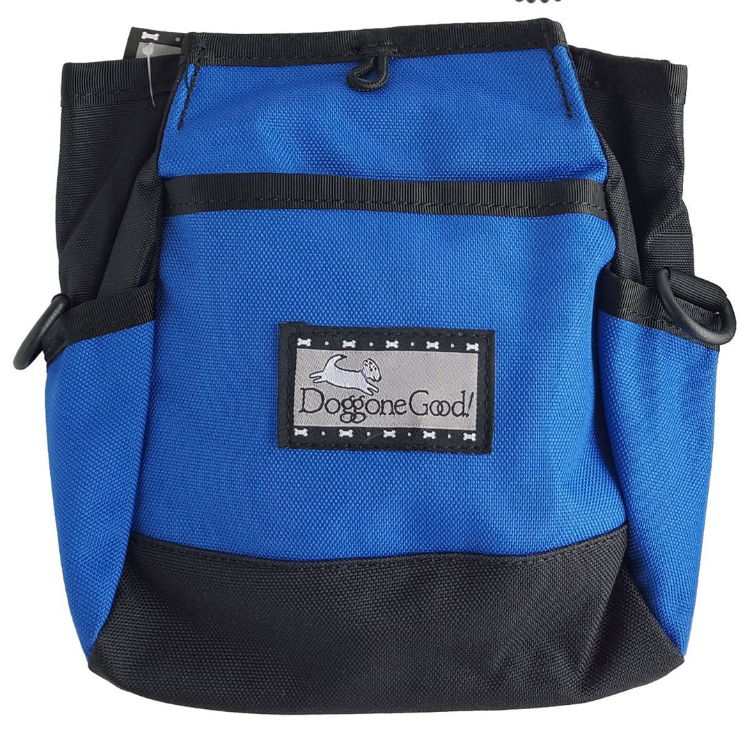 Doggone Good Rapid Rewards Deluxe Dog Training Bag with Belt with belt blau, with belt blau