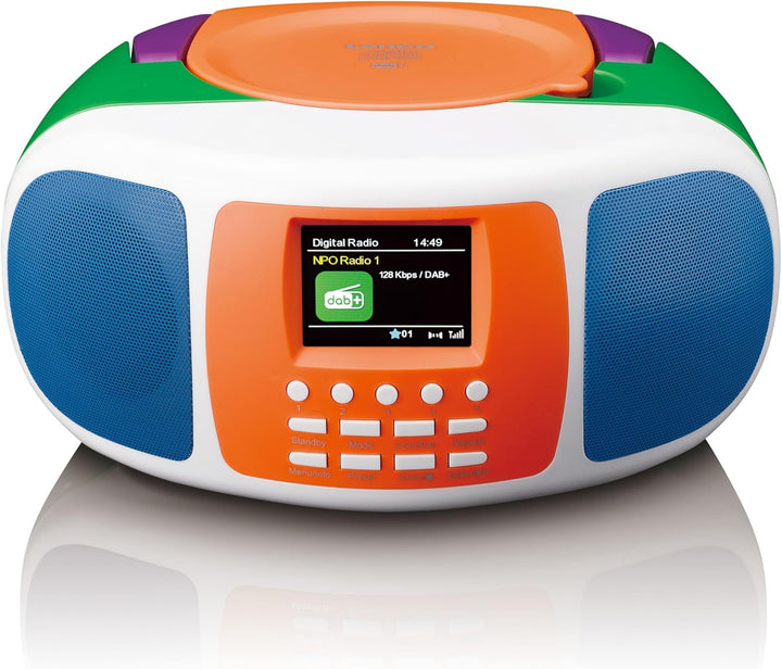 Lenco SCD-861KIDS - Tragbares DAB+/FM-Radio für Kinder mit Bluetooth® 5.3, CD-Player, Stereo-Sound,