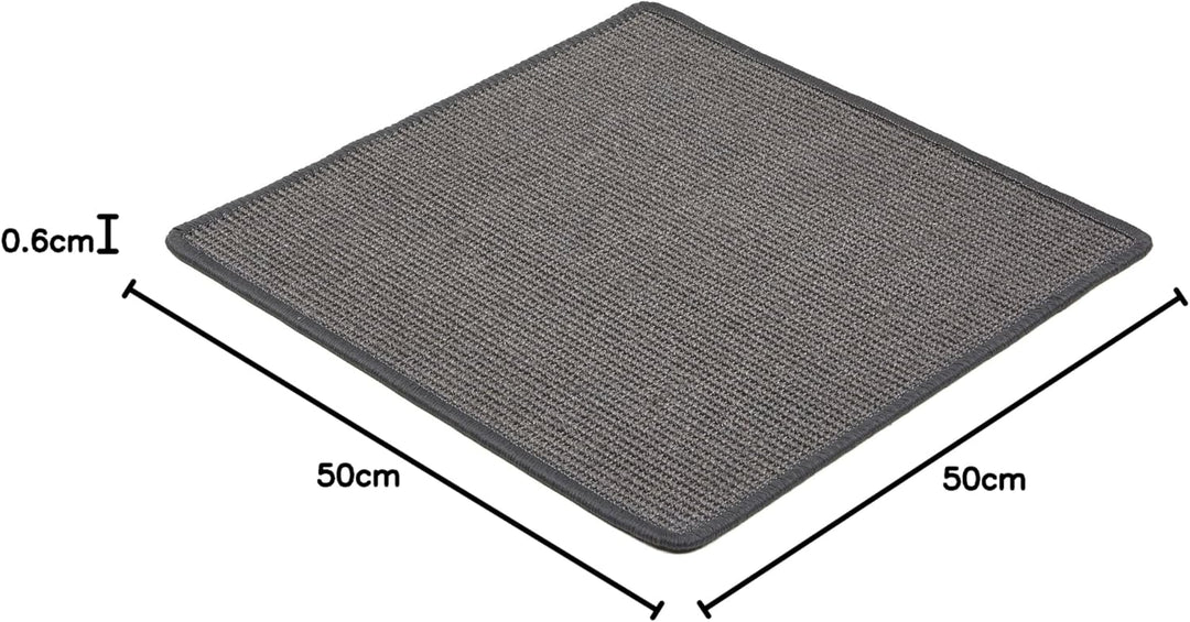 Kratzmatte für Katzen - Fussmatte Sisal Kratzteppich - natürliche Sisalmatte robust - Vorleger aus 1