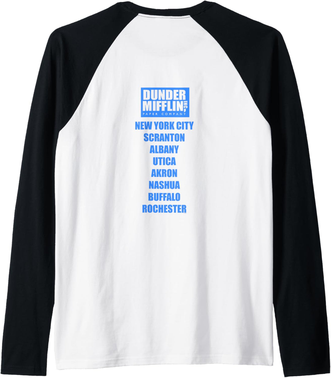 The Office Dunder Mifflin Orte Raglan