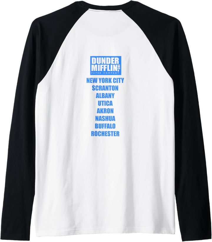 The Office Dunder Mifflin Orte Raglan
