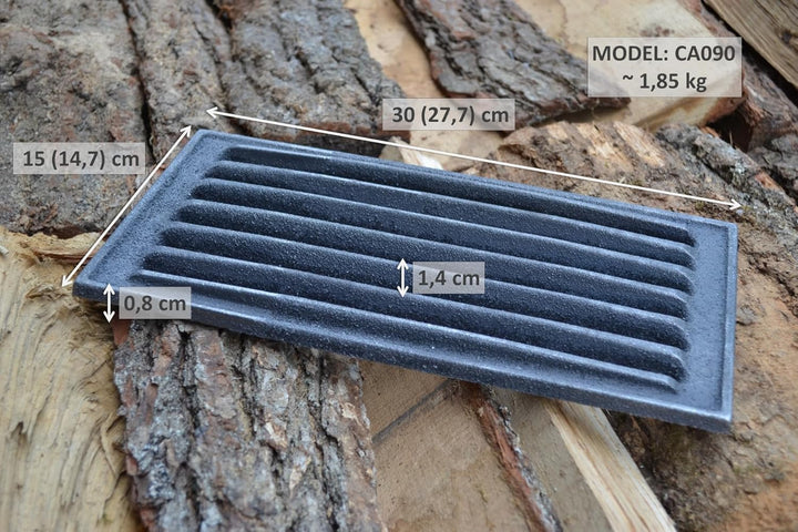 SEZAM 30 x 15 cm (29,7x14,7cm) Gussrost Ofenrost Ascherost Gussrost verschiedene Durchmesser, Kaminr