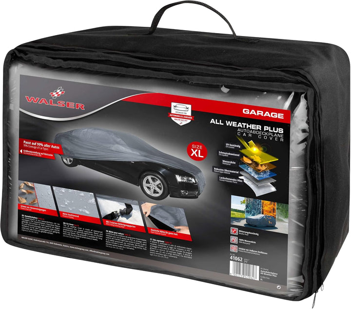 Walser Premium Abdeckplane Auto All Weather Plus Qualitätssieger Sehr Gut*, Abdeckplane wasserdicht,