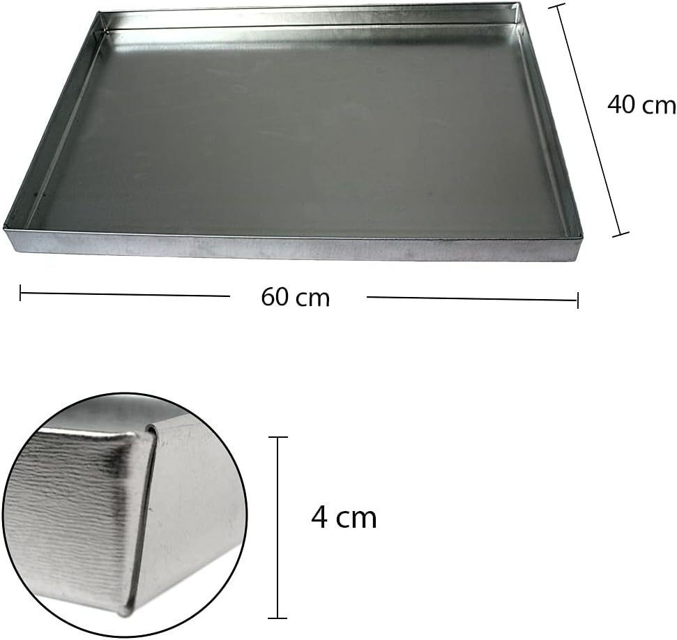 Aschkasten zum Grillen Ofenkasten Grillkasten Kohleschale Kamin Schale Kasten Kohle 60x40