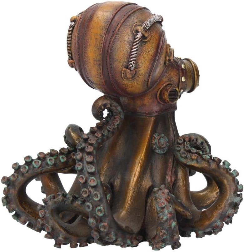 Nemesis Now Octo-Steam Figur 15 cm, bronzefarben, Kunstharz, 21 cm