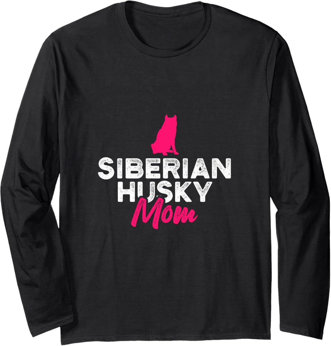 Siberian Husky Mom Langarmshirt