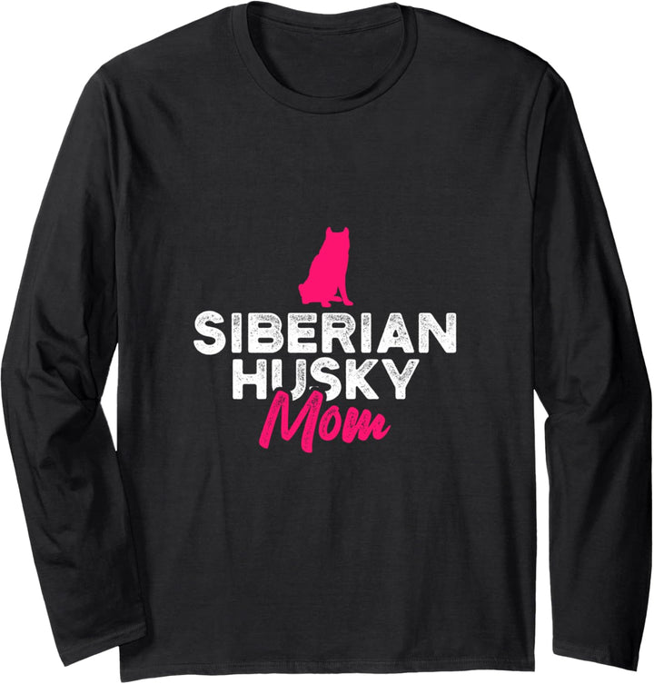 Siberian Husky Mom Langarmshirt