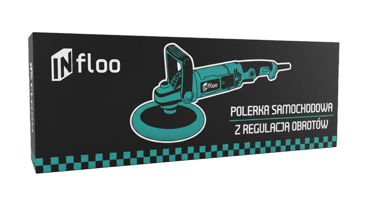 Rotations Poliermaschine 1580W – Auto Polierer 125mm, 500–3300 U/min, Drehzahlregelung, Poliermaschi