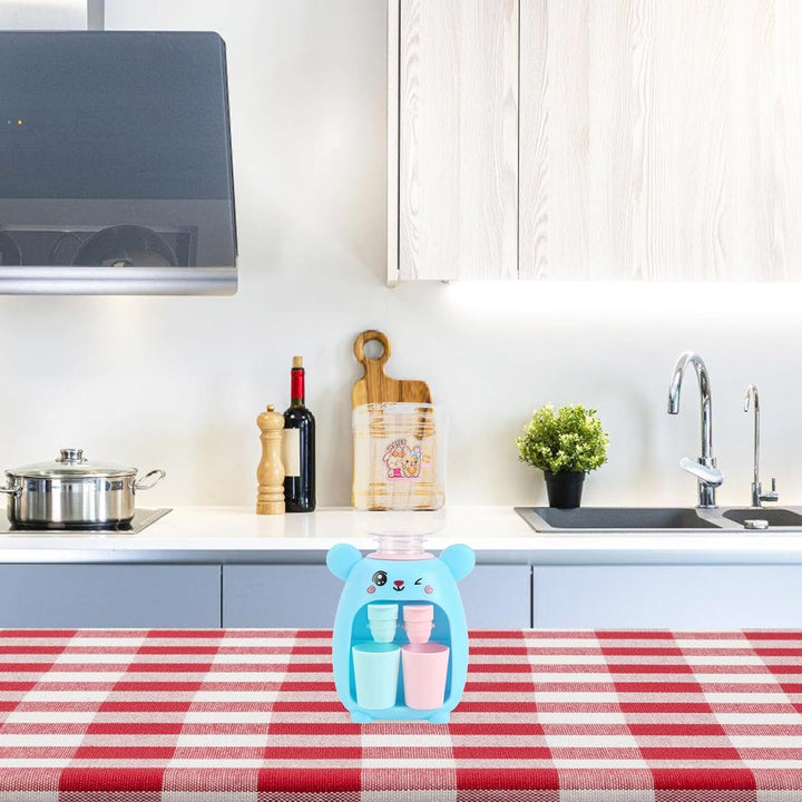 Toddmomy Mini Wasserspender Für Kinder Mit Doppeltem Auslauf Simulierter Trinkwasserbrunnen Spielzeu