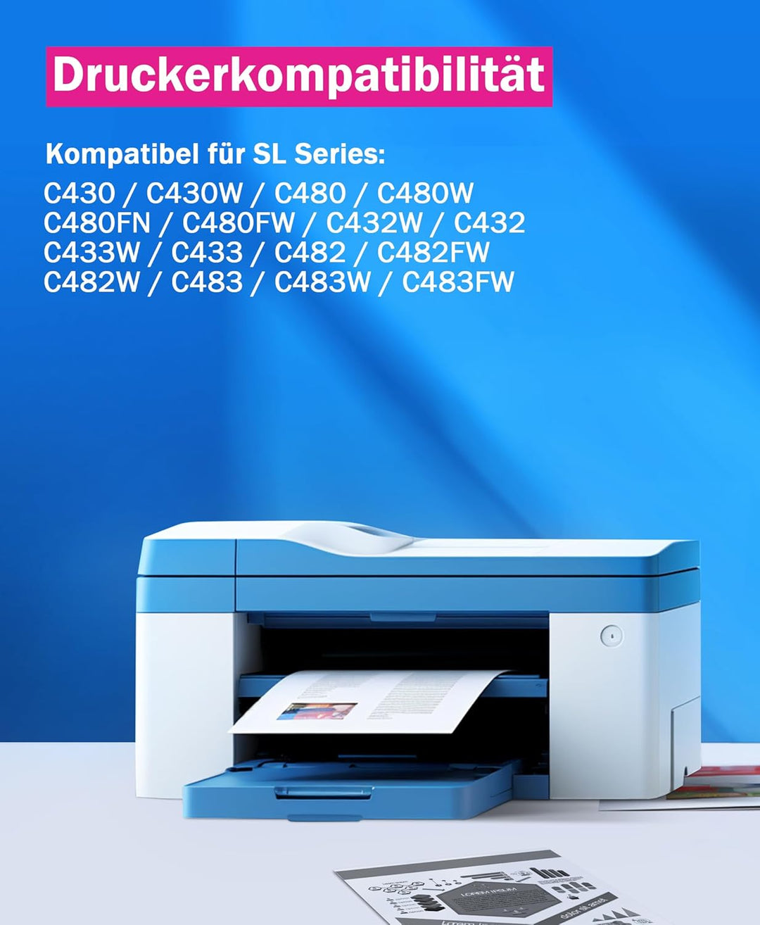 CLT-K404S P404C Toner Kompatibel für Samsung C480W Toner für Xpress SL C480FW C48X C480 C480FN C430W