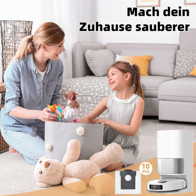 10 Stück Staubbeutel für Dreame L10s Pro Ultra Heat / X40 Ultra Complete Roboter Staubsauger, 3,2L G